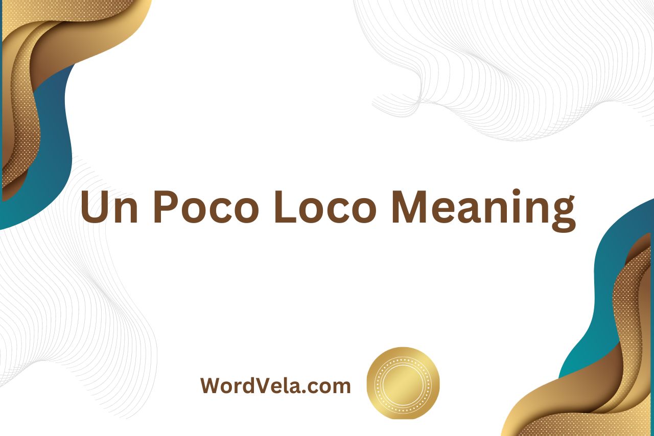 Un Poco Loco Meaning